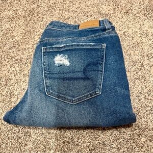American Eagle Outfitters Distressed Blue Jeans